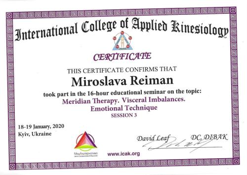 Mirosława Reiman - Gabinet Kinezjologii Stosowanej i Integracji Zdrowia w Rzeszowie